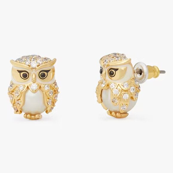Kate Spade Outlet / Hoot Owl Studs / Earrings - NEW NWT / Sold out! - Picture 5 of 6
